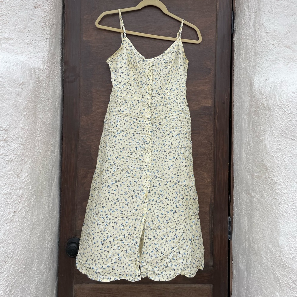Yellow floral dress
